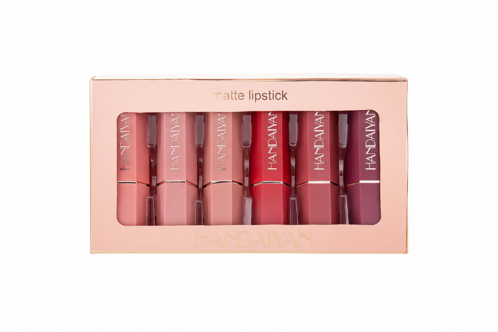 Matte Lipstick Gift Box Set with Non-Stick Formula
